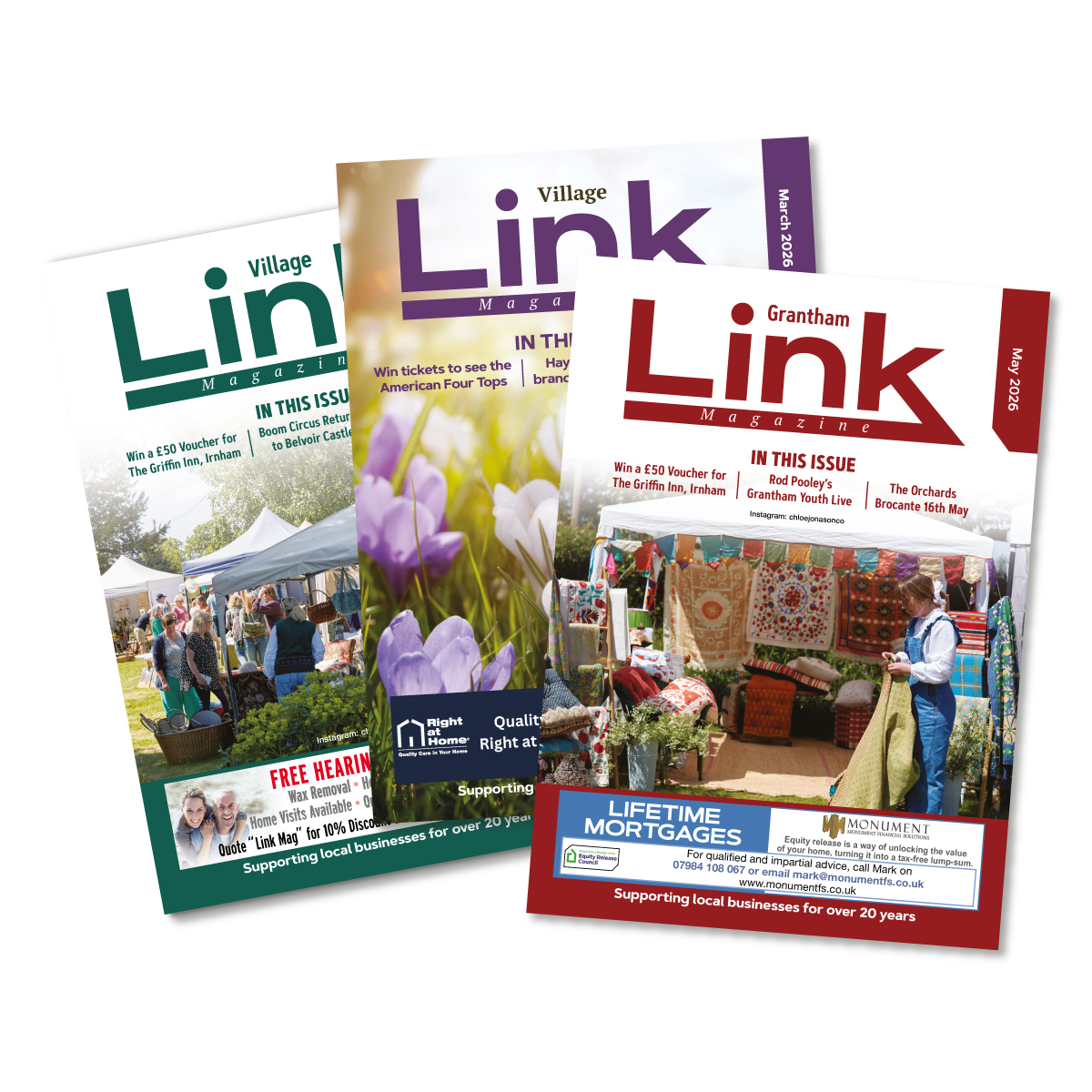 Grantham and Village  Link Magazine covers